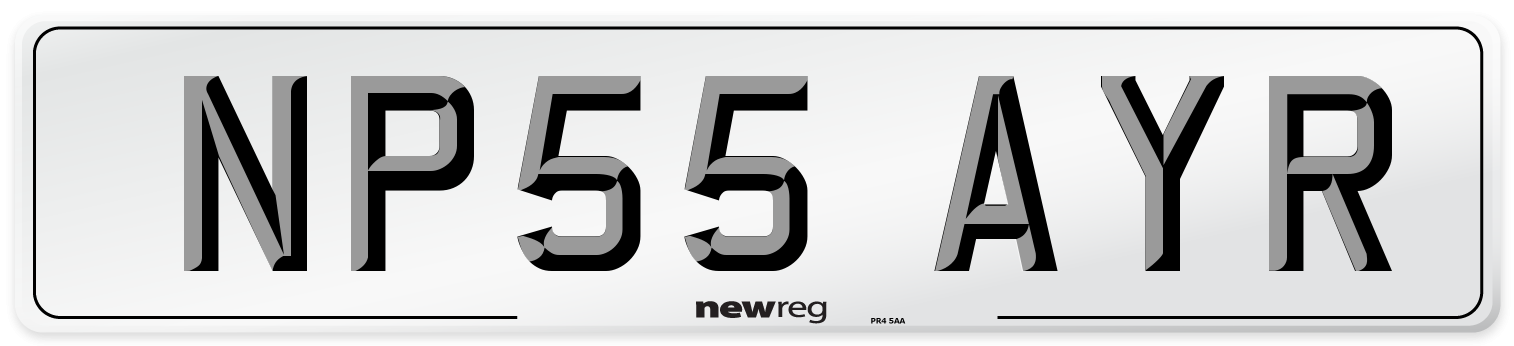NP55 AYR Number Plate from New Reg